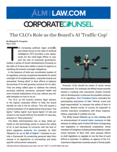 GH Corporate counsel_The CLOs Role as the Boards AI Traffic Cop_May 2023_Image